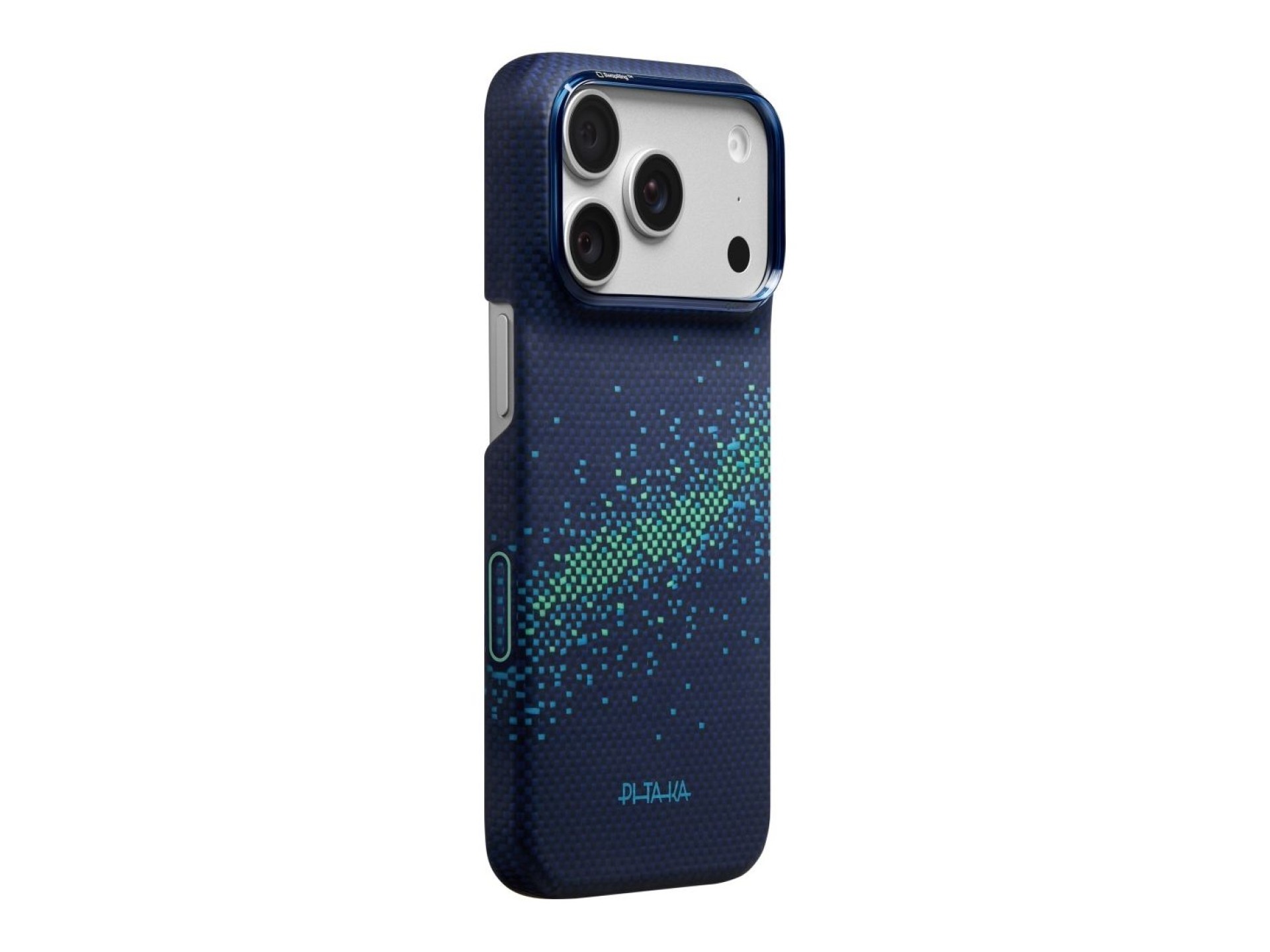 Capa PITAKA Edge Milky Way Galaxy 2.0 para iPhone 18 Pro / 17 Pro azul nearfield