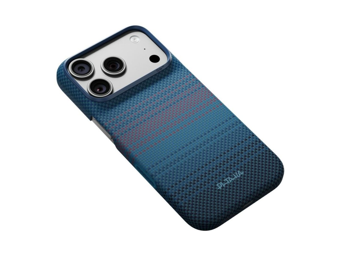 Capa PITAKA Edge Case Nights Midnight 01 para iPhone 18 Pro / 17 Pro moonrise