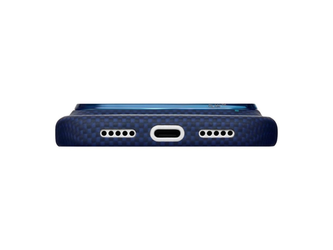 Capa PITAKA Edge Milky Way Galaxy 2.0 para iPhone 18 Pro / 17 Pro azul nearfield
