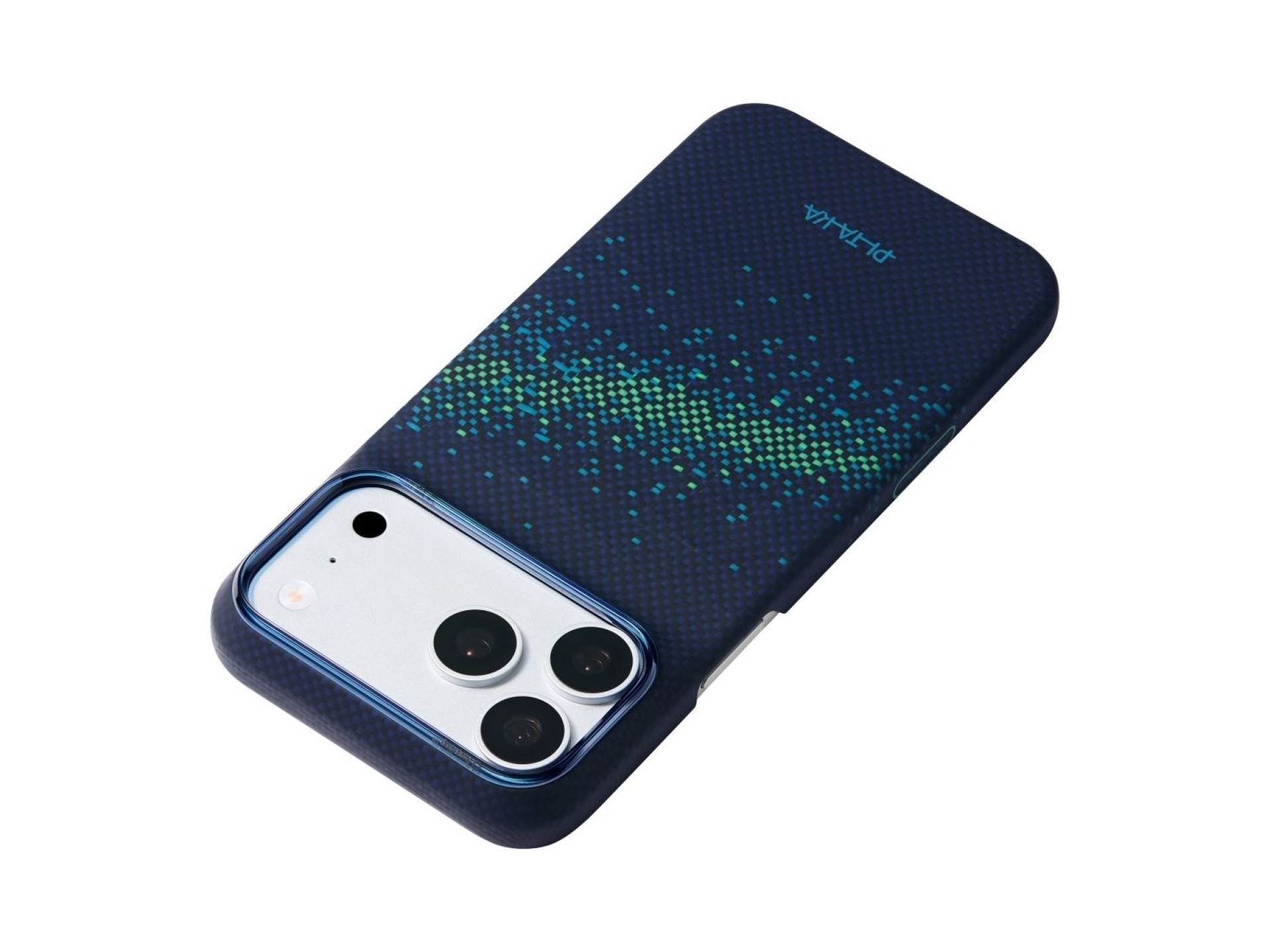 Funda PITAKA Edge Vía Láctea Galaxy 2.0 para iPhone 18 Pro Max / 17 Pro Max Azul de Campo Cercano
