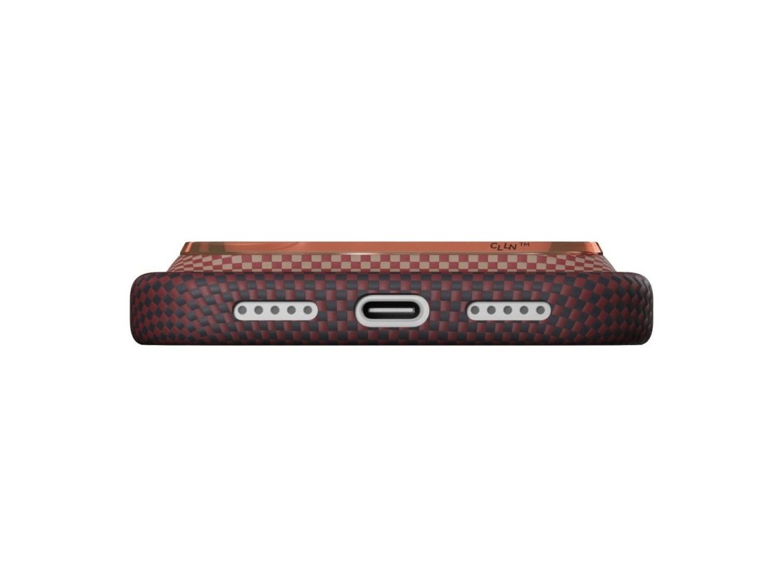 Capa PITAKA Edge Over the Horizon MagSafe para iPhone 18 Pro / 17 Pro, cor crepúsculo de outono.