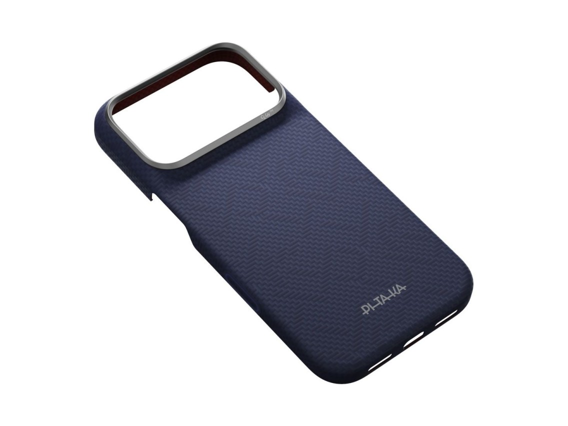 Capa PITAKA Edge PTK Weaving-Sapphire MagSafe para iPhone 18 Pro / 17 Pro azul