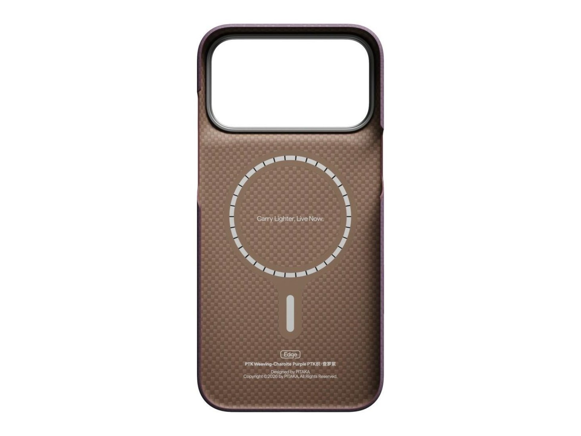 Case PITAKA Edge PTK Weaving-Charoite MagSafe for iPhone 18 Pro Max / 17 Pro Max Purple