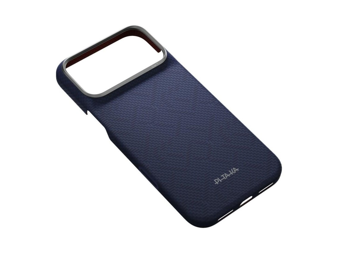 Case PITAKA Edge PTK Weaving-Sapphire MagSafe for iPhone 18 Pro Max / 17 Pro Max Blue