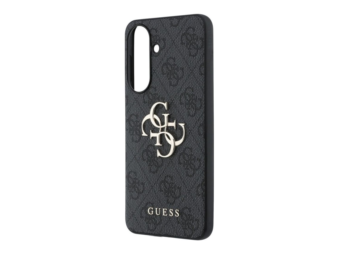 Capa Guess em couro com logo met�lico 4G para Samsung Galaxy A37 5G - Preta