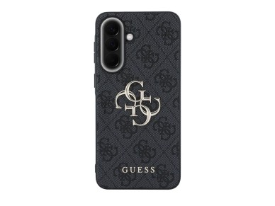 Capa Guess em couro com logo met�lico 4G para Samsung Galaxy A37 5G - Preta