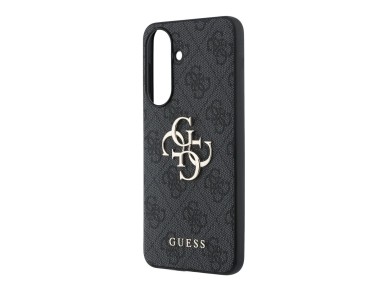 Capa Guess em couro com logo met�lico 4G para Samsung Galaxy A37 5G - Preta