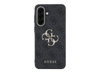 Capa Guess em couro com logo met�lico 4G para Samsung Galaxy A37 5G - Preta