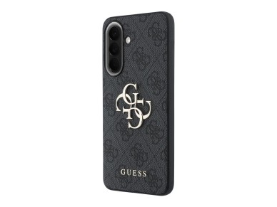 Capa Guess em couro com logo met�lico 4G para Samsung Galaxy A37 5G - Preta