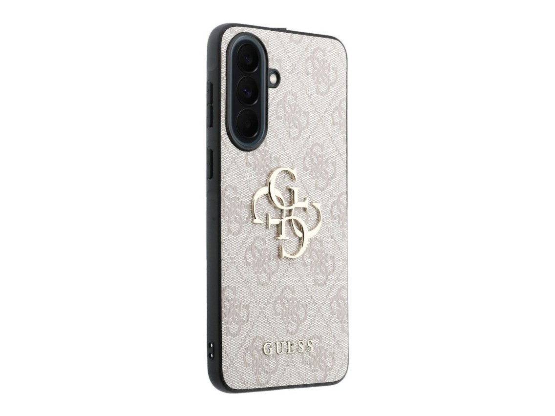 Guess Leather 4G Metal Logo Case for Samsung Galaxy A37 5G - Pink