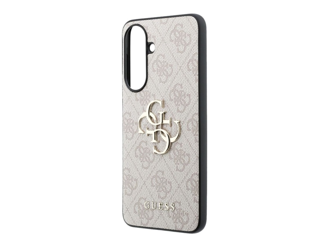 Guess Leather 4G Metal Logo Case for Samsung Galaxy A37 5G - Pink