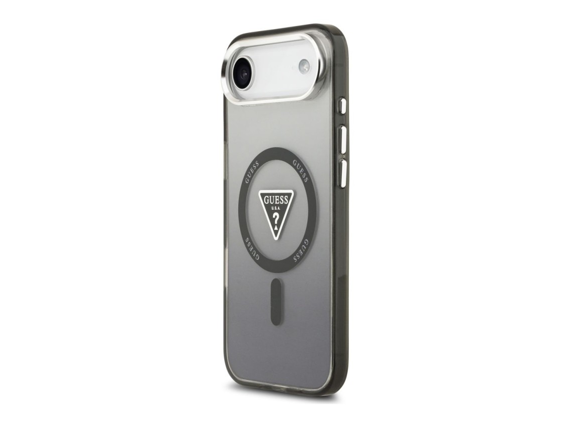 Guess IML Gradient Triangle Logo MagSafe case for iPhone Air - black