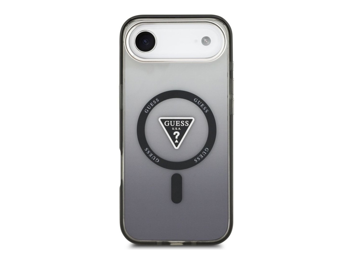 Guess IML Gradient Triangle Logo MagSafe case for iPhone Air - black