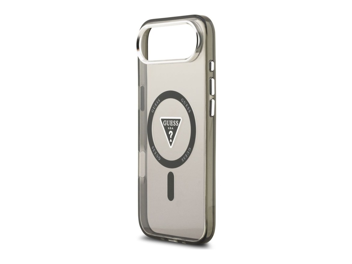 Guess IML Gradient Triangle Logo MagSafe case for iPhone Air - black