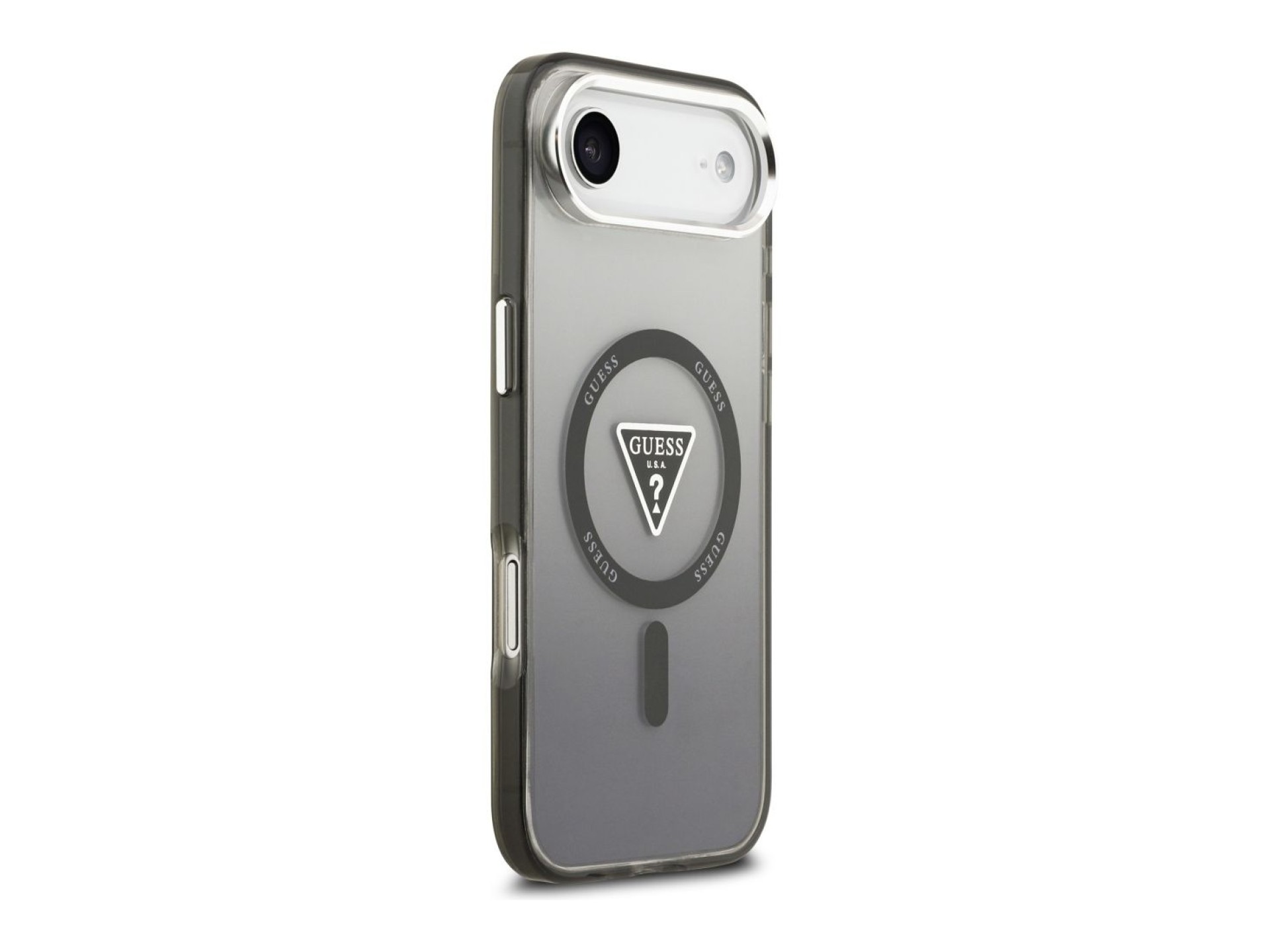 Guess IML Gradient Triangle Logo MagSafe case for iPhone Air - black