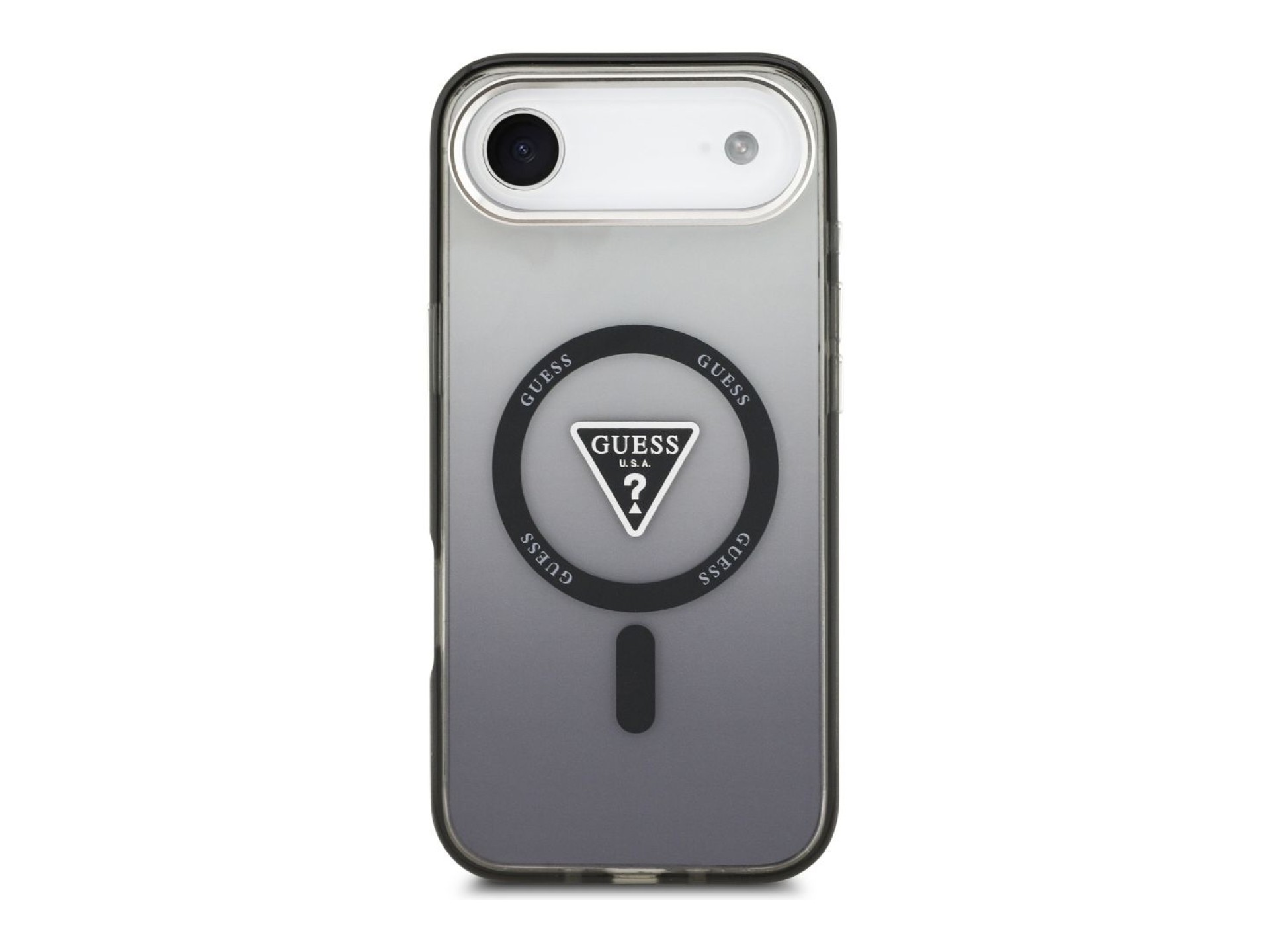 Guess IML Gradient Triangle Logo MagSafe case for iPhone Air - black