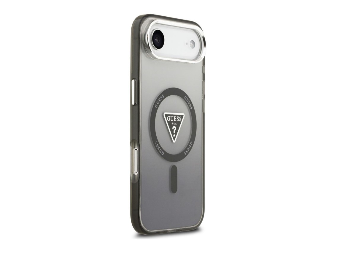 Guess IML Gradient Triangle Logo MagSafe case for iPhone Air - black