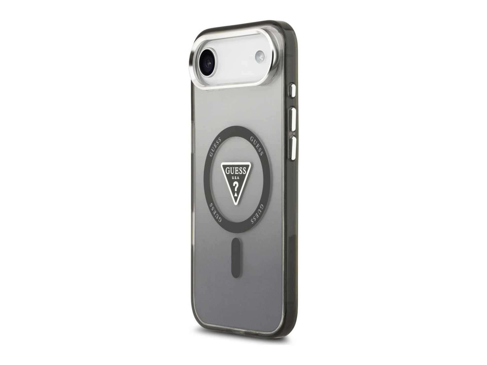 Guess IML Gradient Triangle Logo MagSafe case for iPhone Air - black