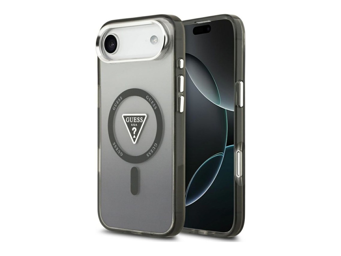 Guess IML Gradient Triangle Logo MagSafe case for iPhone Air - black