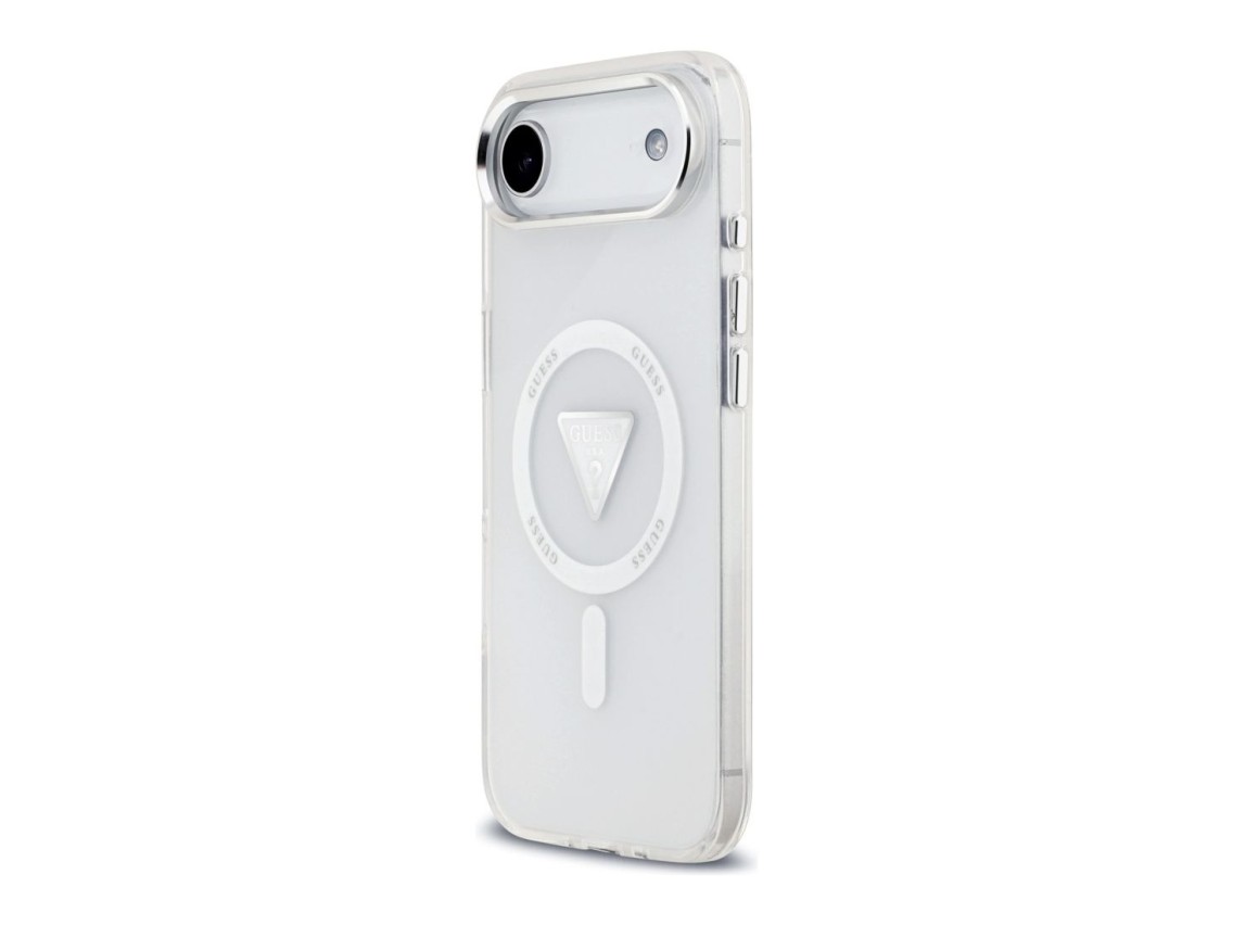 Capa MagSafe Guess IML com Logo Triangular Gradiente para iPhone Air - Transparente