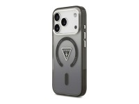 Guess IML Gradient Triangle Logo MagSafe Case for iPhone 17 Pro - Black