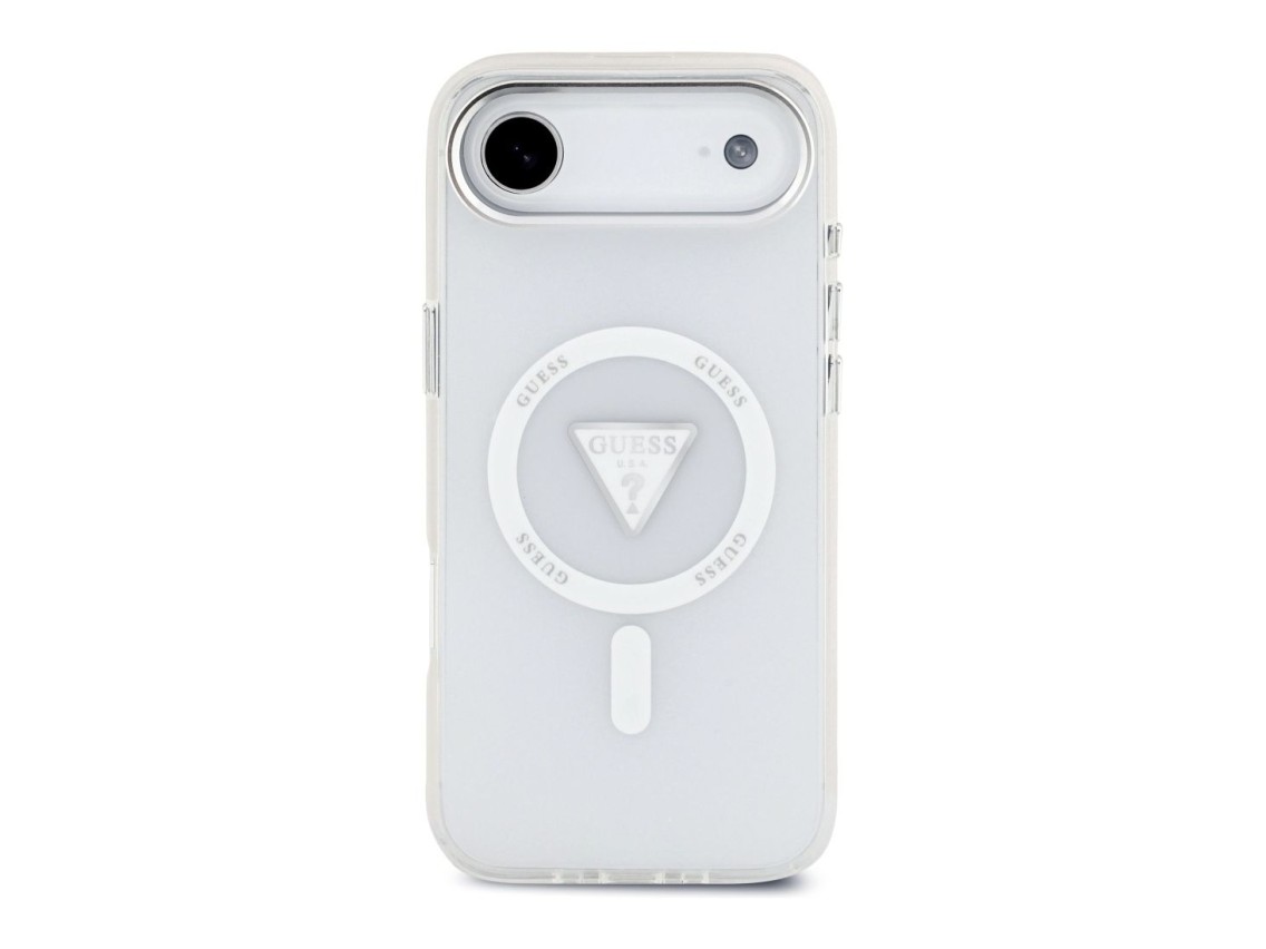 Capa MagSafe Guess IML com Logo Triangular Gradiente para iPhone Air - Transparente