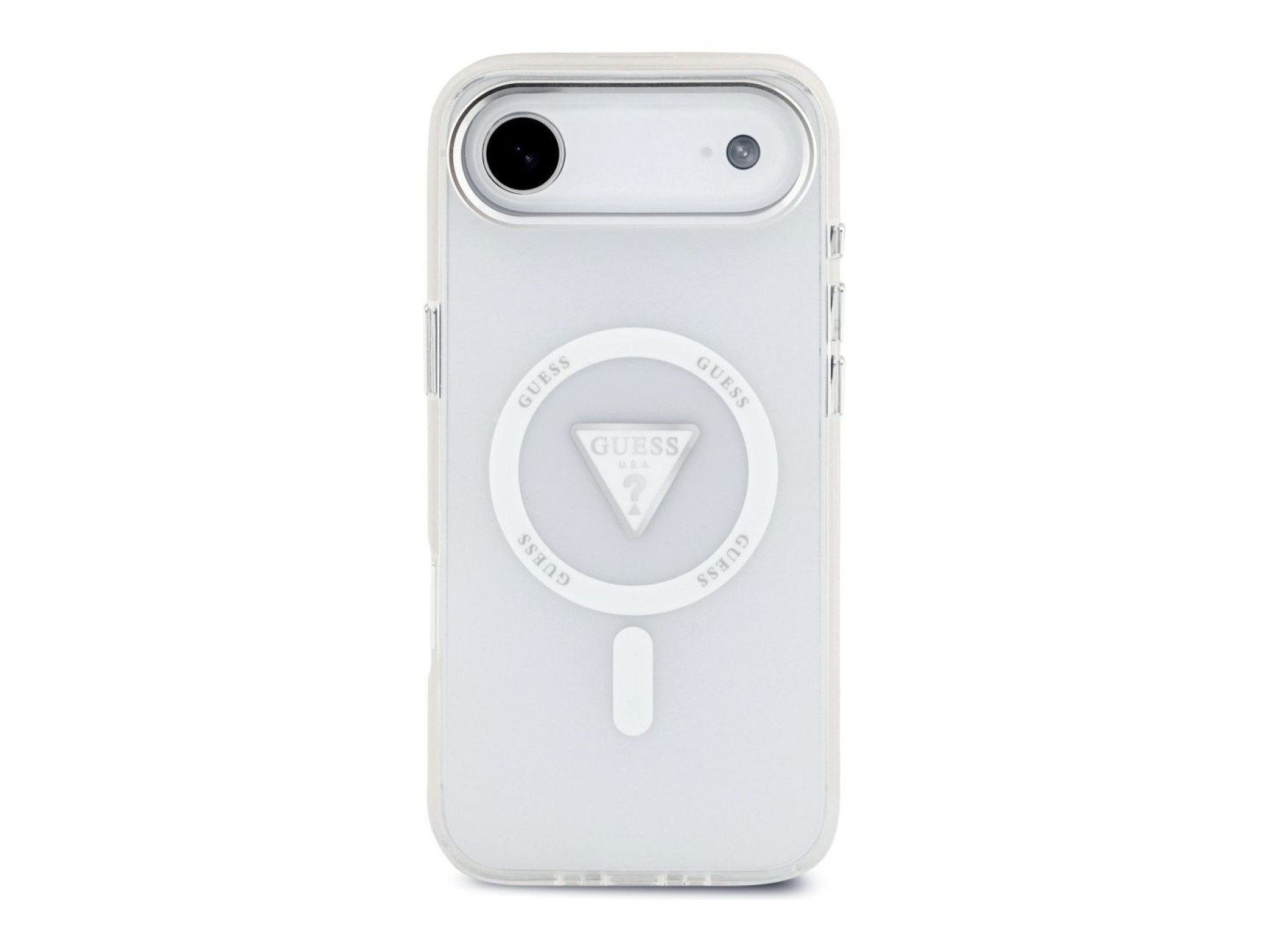 Capa MagSafe Guess IML com Logo Triangular Gradiente para iPhone Air - Transparente