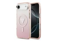 Capa MagSafe para iPhone Air com logo triangular gradiente IML da Guess - Rosa Capa MagSafe para iPhone Air com logo triangular gradiente IML da Guess - Rosa