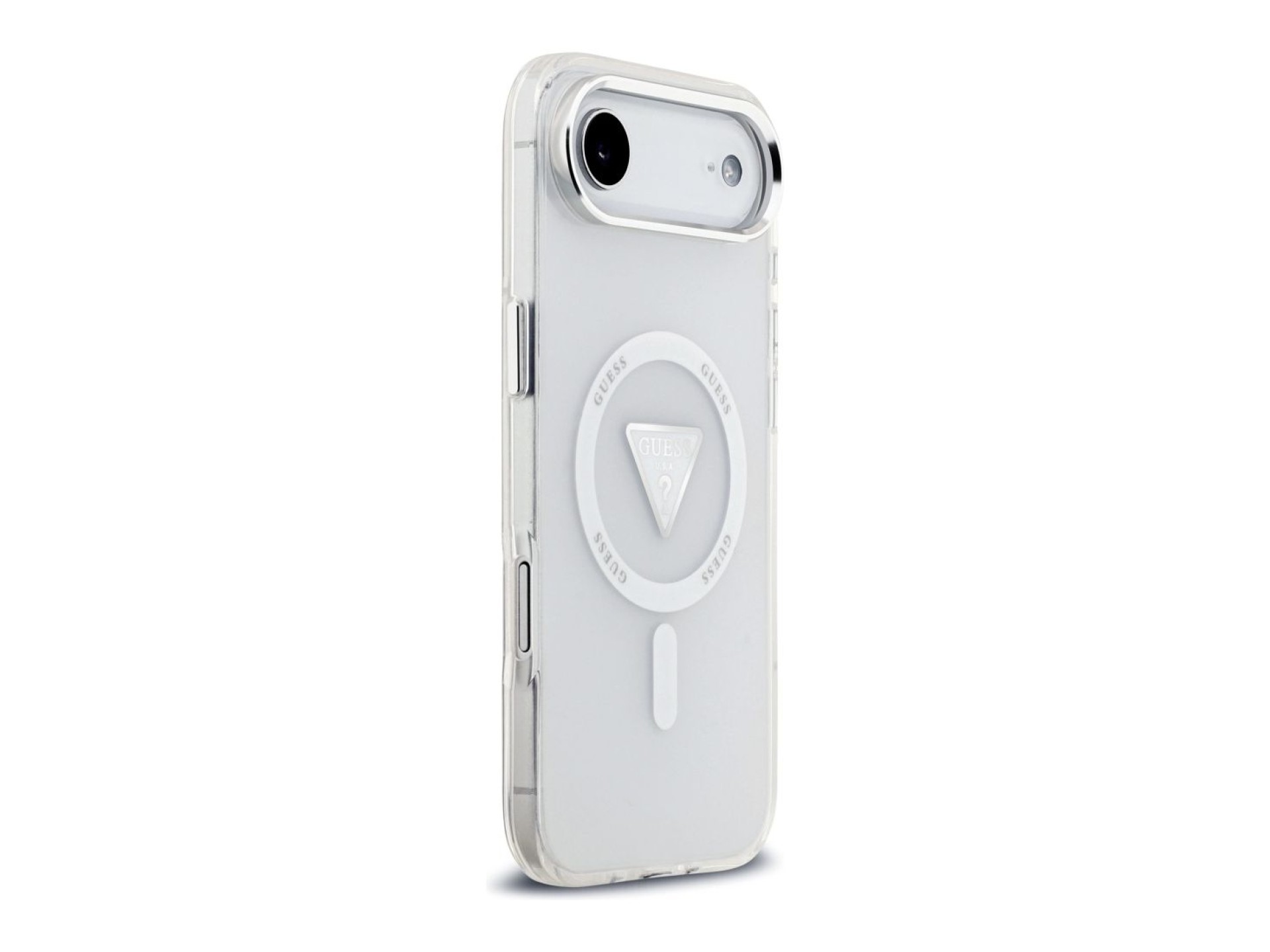 Capa MagSafe Guess IML com Logo Triangular Gradiente para iPhone Air - Transparente