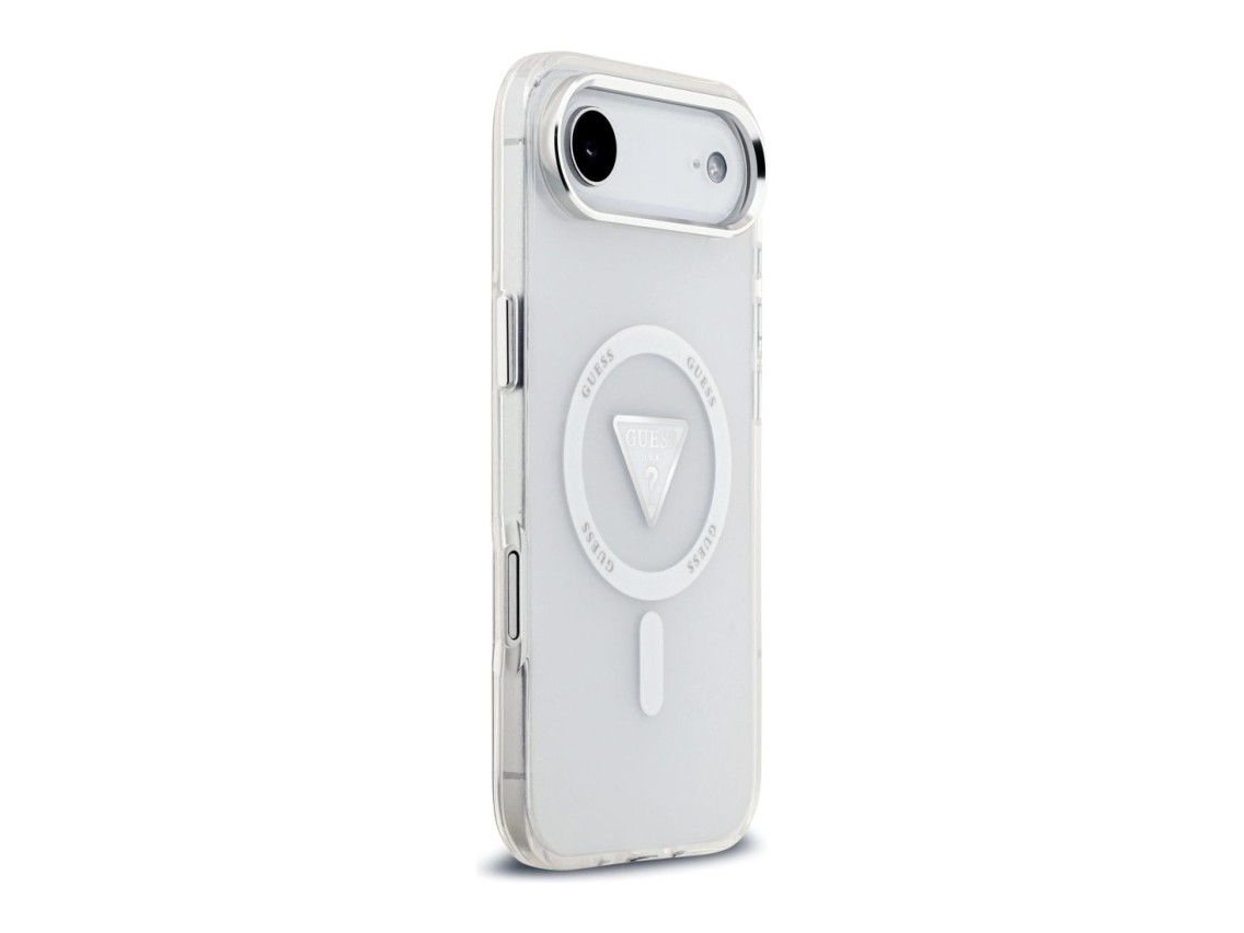 Capa MagSafe Guess IML com Logo Triangular Gradiente para iPhone Air - Transparente