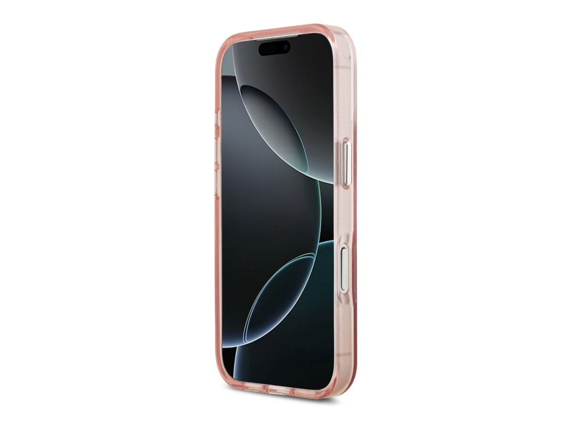 Guess IML Gradient Triangle Logo MagSafe Case for iPhone 17 Pro - Pink