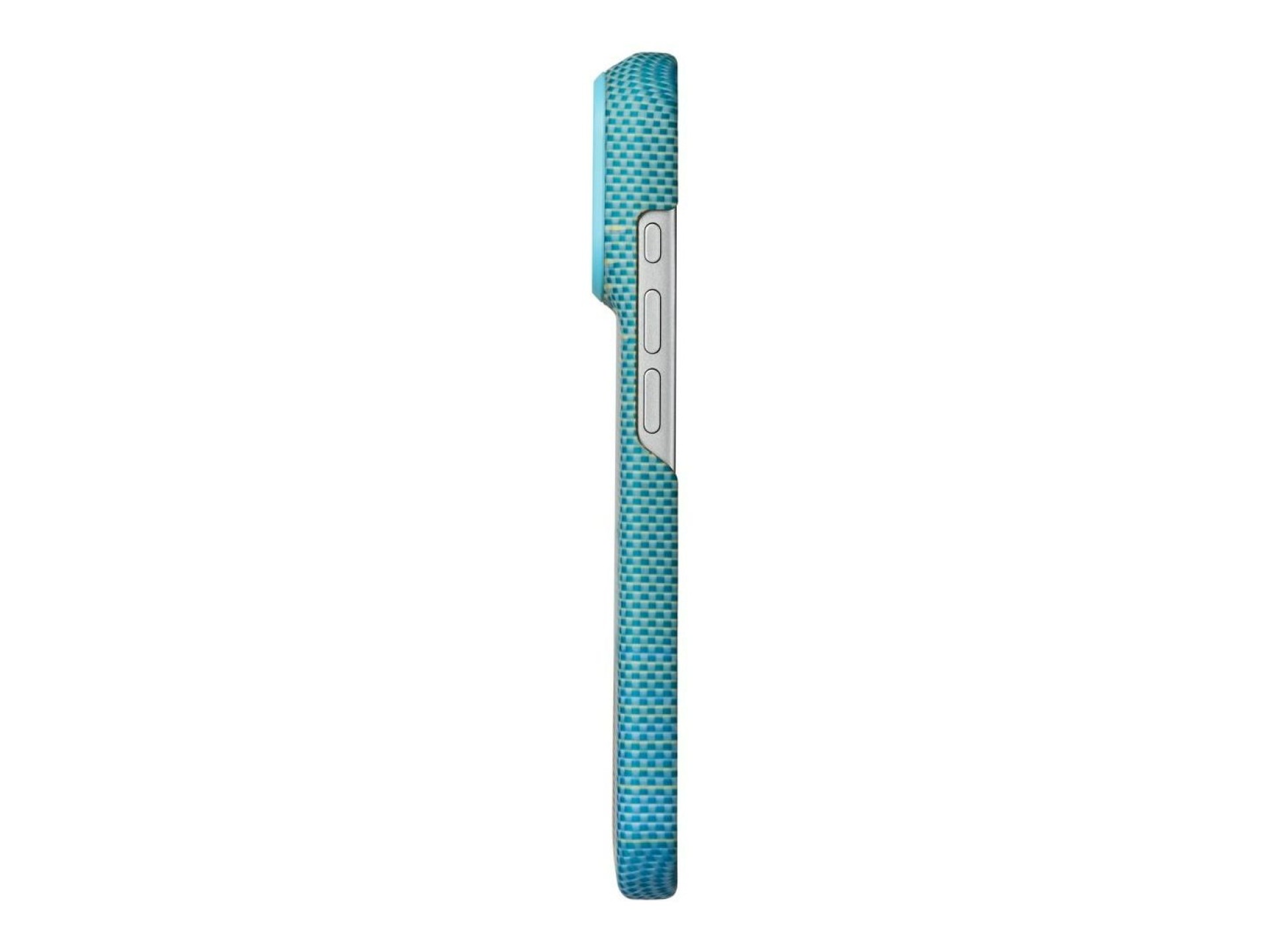 Capa PITAKA Edge MagSafe para iPhone 18 Pro / 17 Pro azul lúcido