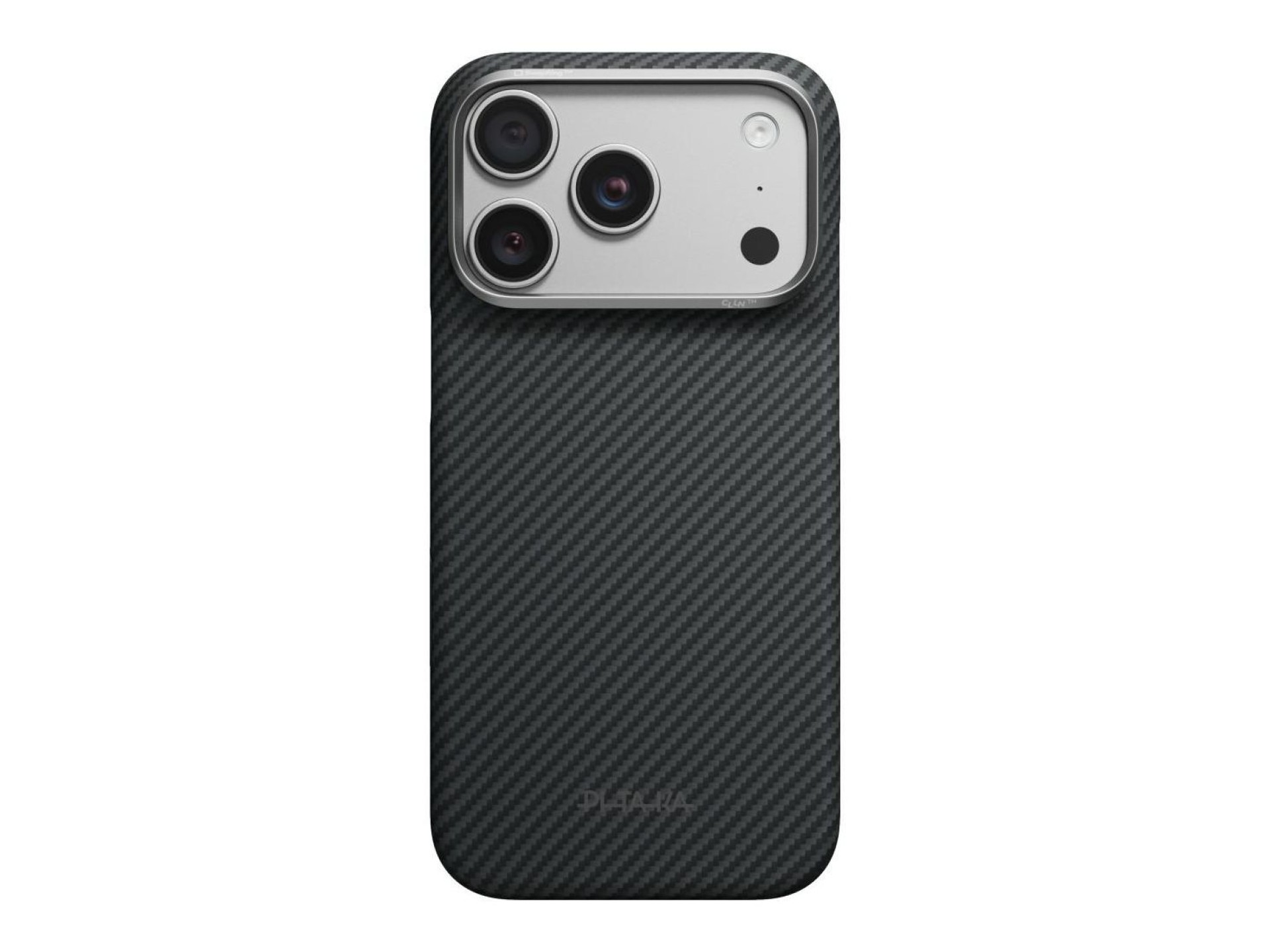 Capa PITAKA Edge para iPhone 18 Pro / 17 Pro preta e cinza