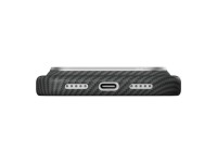Capa PITAKA Edge para iPhone 18 Pro / 17 Pro preta e cinza Capa PITAKA Edge para iPhone 18 Pro / 17 Pro preta e cinza