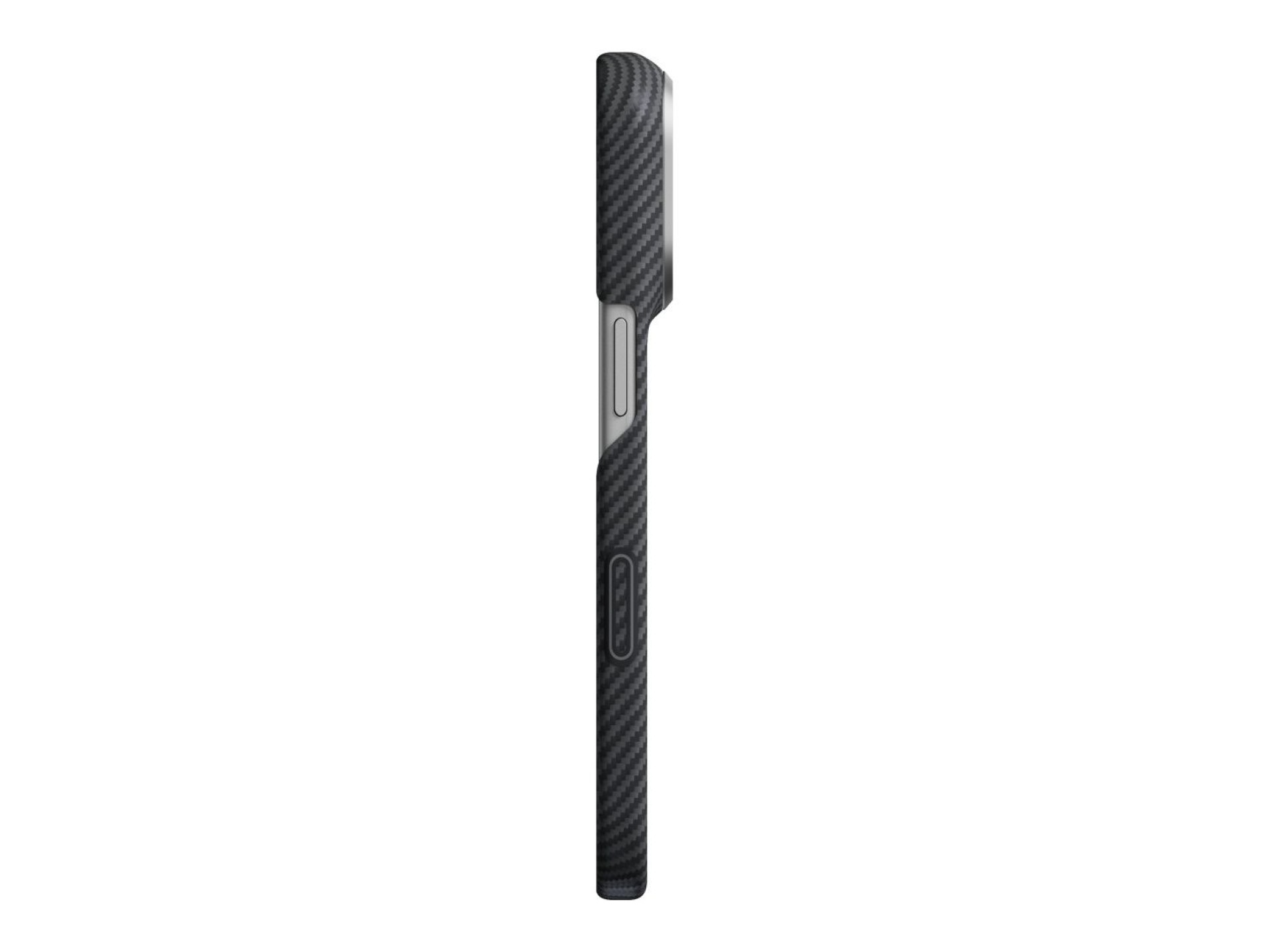 Capa PITAKA Edge para iPhone 18 Pro / 17 Pro preta e cinza