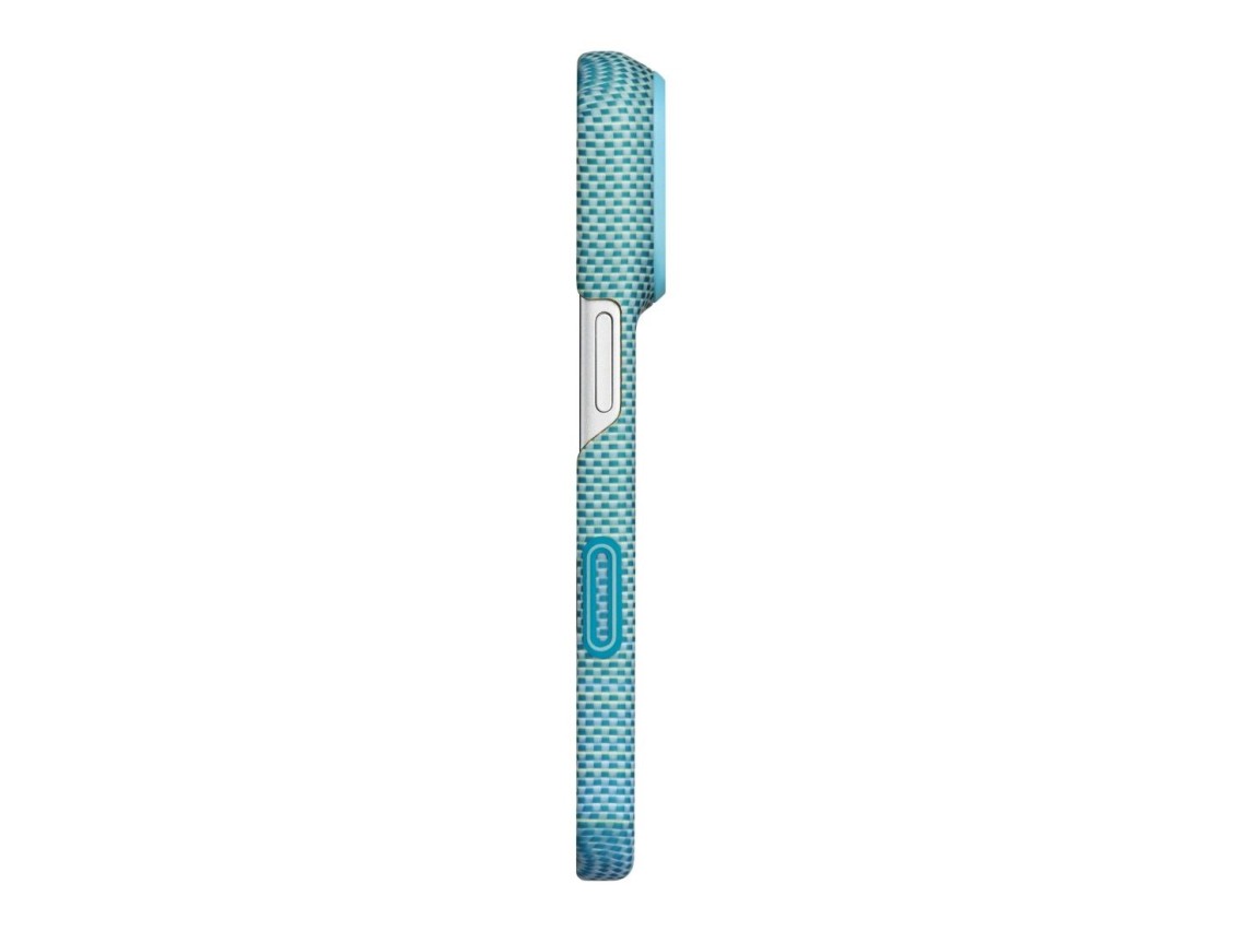 Capa PITAKA Edge MagSafe para iPhone 18 Pro / 17 Pro azul lúcido