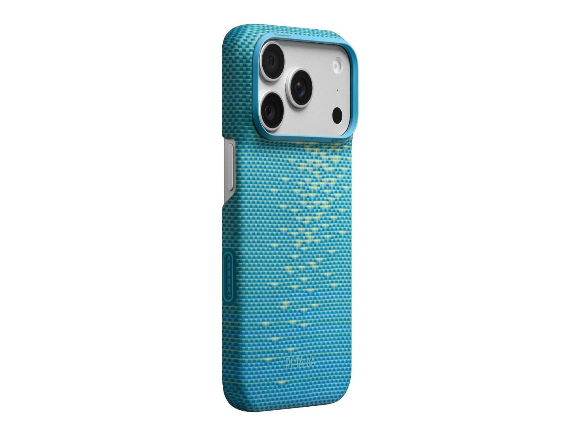 Capa PITAKA Edge MagSafe para iPhone 18 Pro / 17 Pro azul lúcido