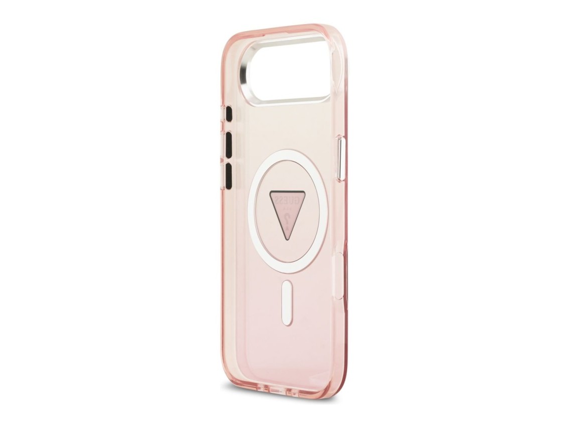 Capa MagSafe para iPhone Air com logo triangular gradiente IML da Guess - Rosa