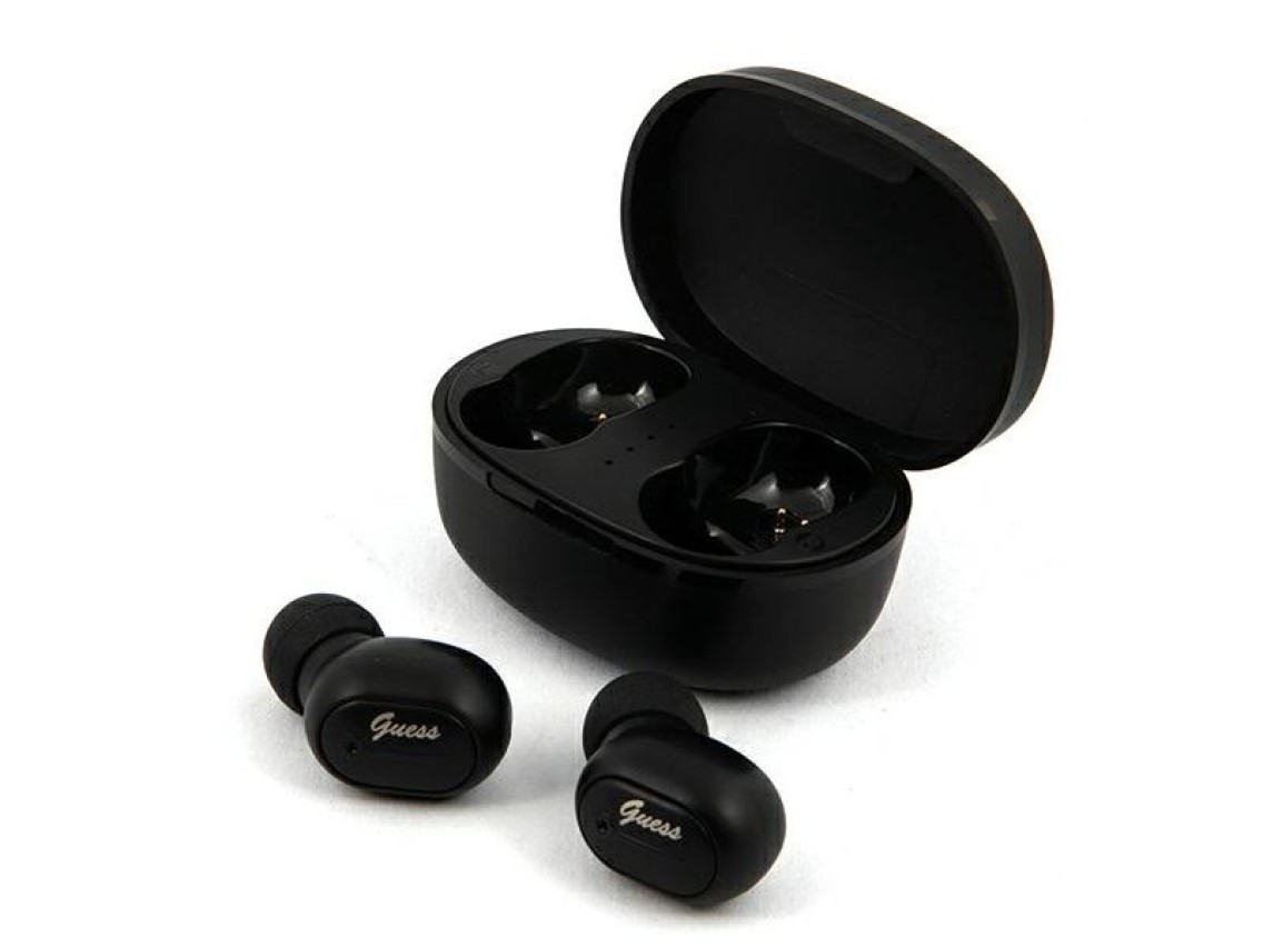 Guess Bluetooth Wireless Headphones GUTWST30BKTWS + Docking Station - Black