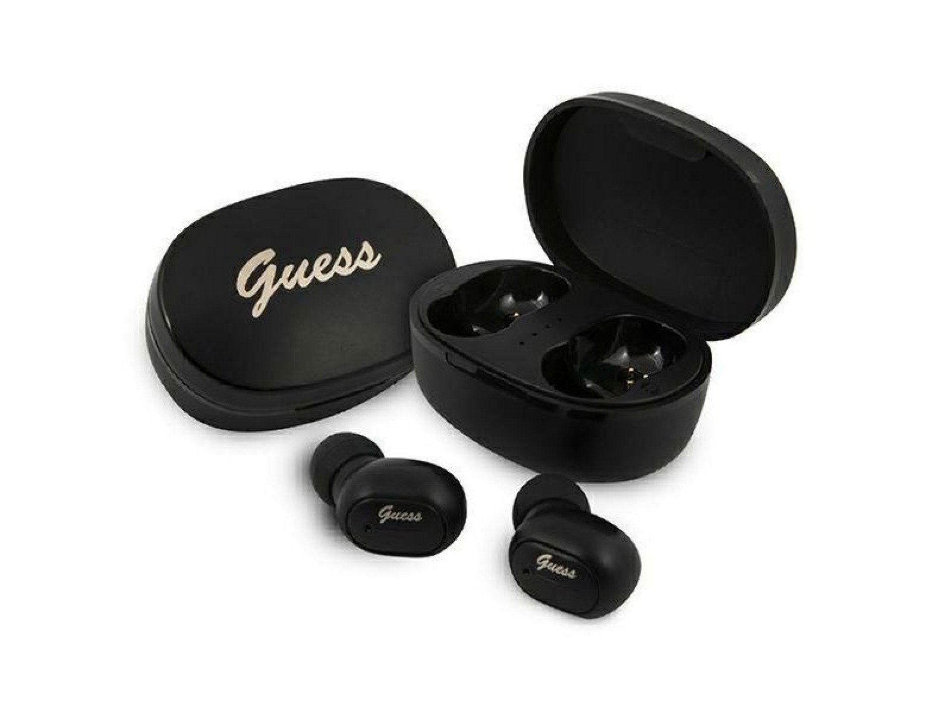 Guess Bluetooth Wireless Headphones GUTWST30BKTWS + Docking Station - Black