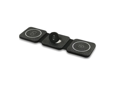 Guess 4G 3-in-1 15W MagSafe Wireless Charger - Black Guess 4G 3-in-1 15W MagSafe Wireless Charger - Black