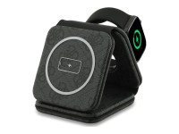 Cargador inalámbrico Guess 4G 3 en 1 de 15 W con MagSafe - Negro Cargador inalámbrico Guess 4G 3 en 1 de 15 W con MagSafe - Negro