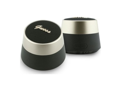 Altavoz Bluetooth Guess 5W con logotipo metálico y diseño elegante - Negro Altavoz Bluetooth Guess 5W con logotipo metálico y diseño elegante - Negro