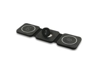 Cargador inalámbrico Guess 4G 3 en 1 de 15 W con MagSafe - Negro Cargador inalámbrico Guess 4G 3 en 1 de 15 W con MagSafe - Negro