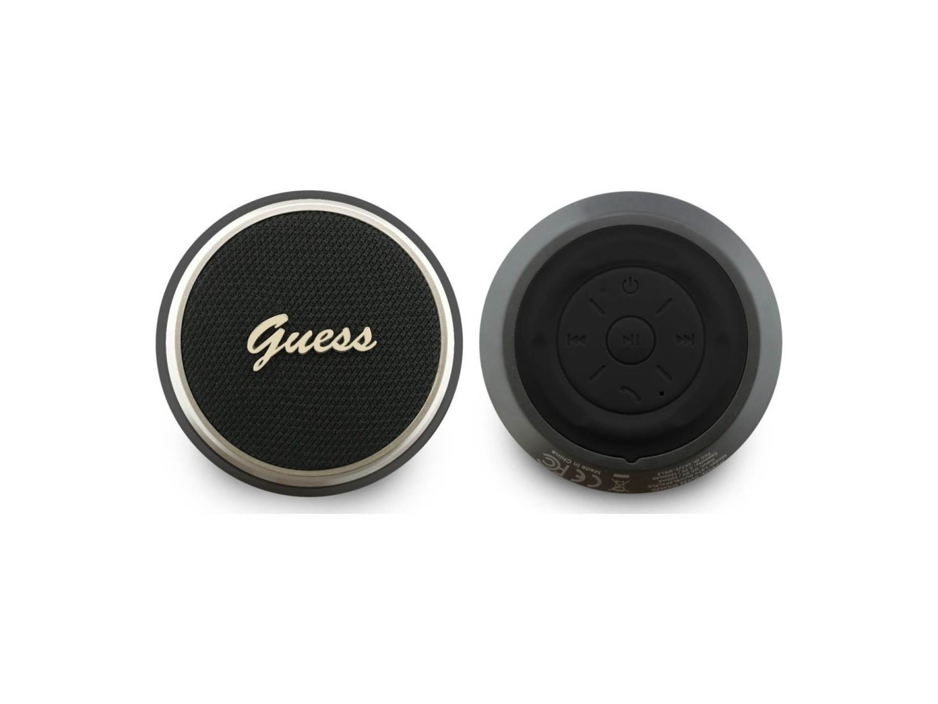 Guess 5W Script Metal Logo Bluetooth Speaker - Black