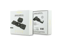 Cargador inalámbrico Guess 4G 3 en 1 de 15 W con MagSafe - Negro Cargador inalámbrico Guess 4G 3 en 1 de 15 W con MagSafe - Negro