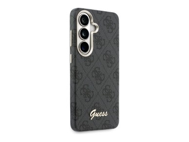 Capa Guess 4G Script MagSafe para Samsung Galaxy S26 - Preta