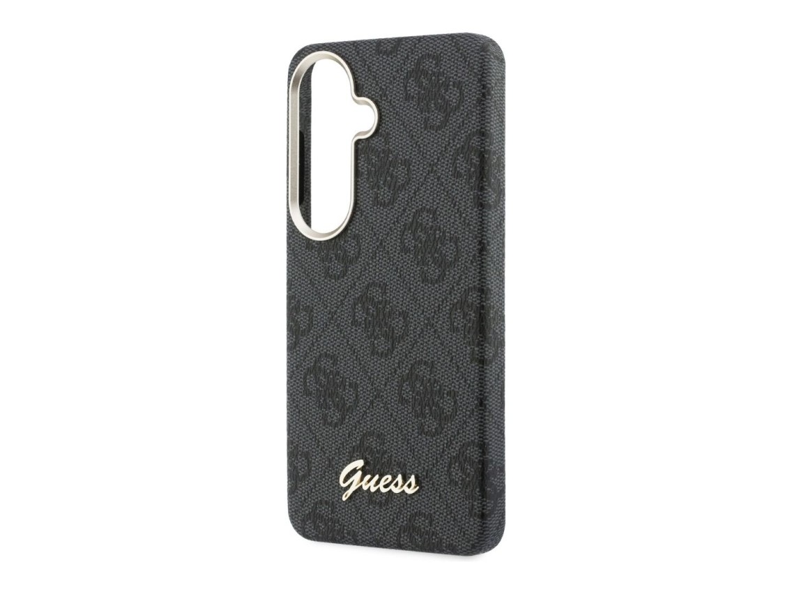 Capa Guess 4G Script MagSafe para Samsung Galaxy S26 - Preta