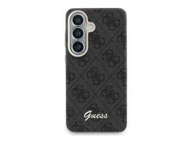 Capa Guess 4G Script MagSafe para Samsung Galaxy S26 - Preta