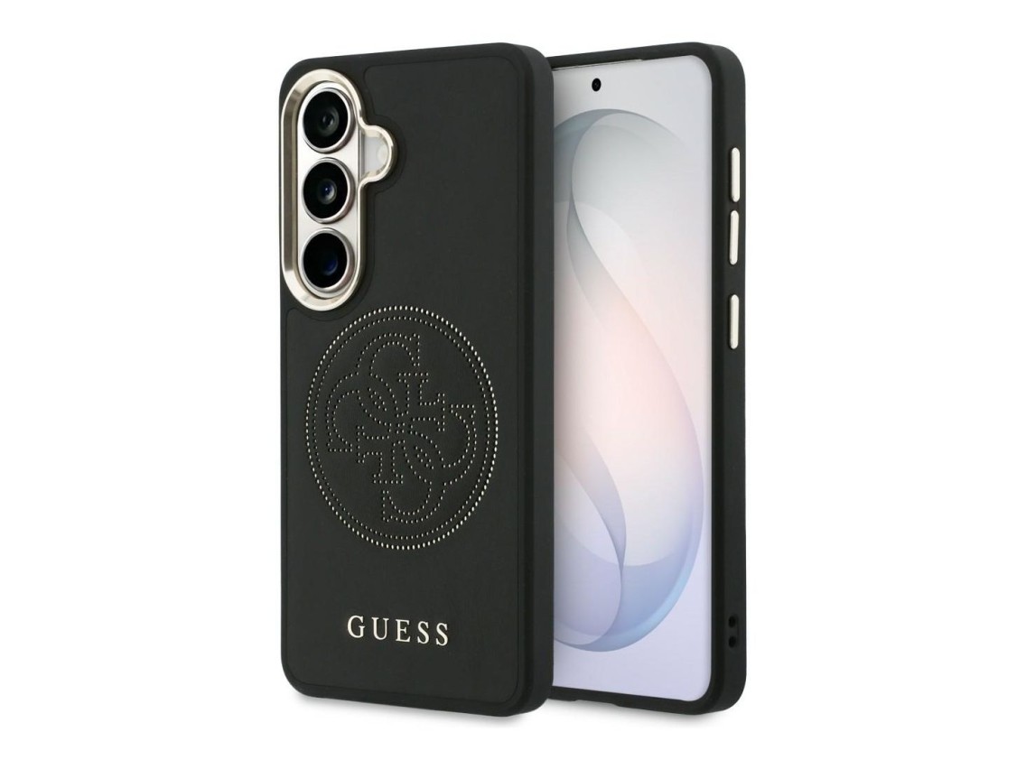 Guess Perforated Logo MagSafe Case for Samsung Galaxy S26 - Black